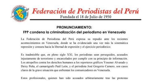 Federación de Periodistas del Perú