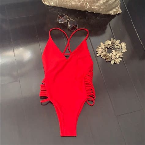 Swim Nwt Red Zuma Bikini Poshmark