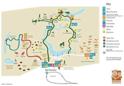 Werribee Zoo Map