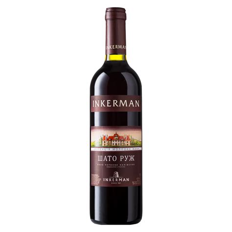 Вино Inkerman Chateau Rouge, червоне напівсухе, 0,7 л, Україна | VINO.UA