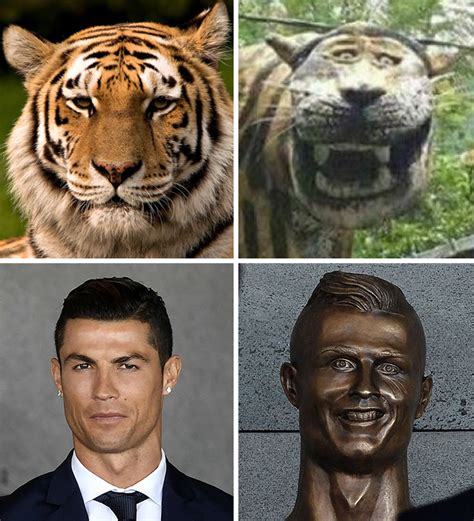 20 Pics Of The Funniest Reactions To Cristiano Ronaldo New Statue ...