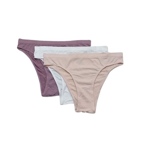 Kit Calcinhas Trifil C Branco Roxo Nude Shopee Brasil