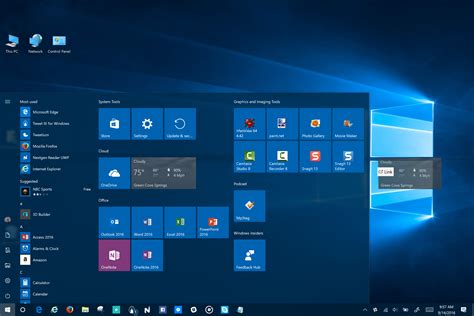Значки рабочего стола windows 10