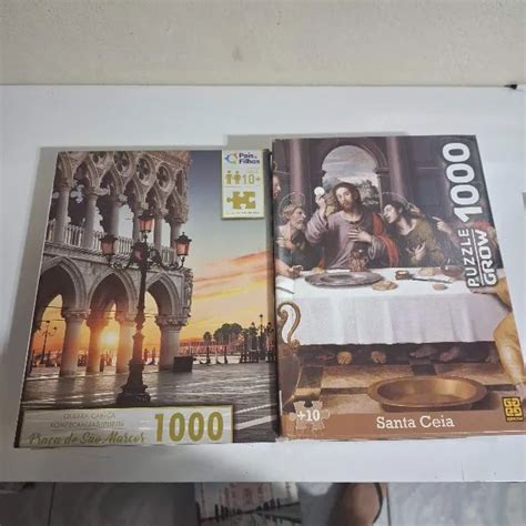 Quebra Cabeça Santa Ceia 2000 Peças - Kit Quebra-Cabeça Praça de São Marcos 1000 peças Santa Ceia 1000 peças ...