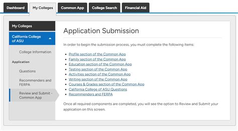 Tips for applying via Common App | California College of ASU