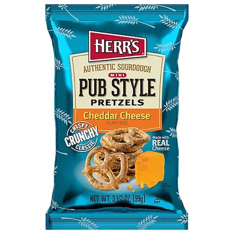 Herrs Pretzels Pub Style Cheddar 35oz 35 Oz Acmemarkets