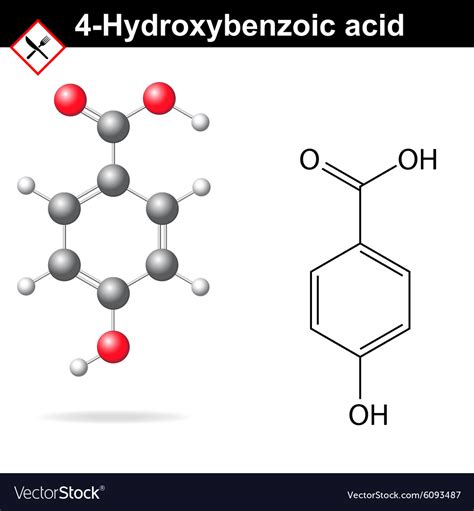 Hydroxybenzoic Acid Royalty Free Vector Image