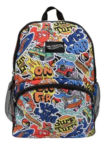 Set Mochila Lonchera Cartuchera Hot Wheels Cuotas sin interés