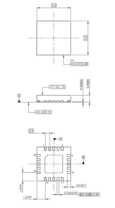 P VQFN20 0404 0 50 001 Package Packing Information Toshiba