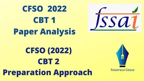 Fssai Cfso 2022 Cbt 1 Exam Analysis Cfso Cbt 2 Exam Preparation