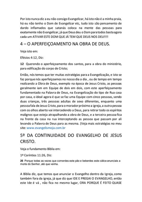 Projeto De Evangelismo A Trombeta De Deus O Evangelho De Jesus Cristo