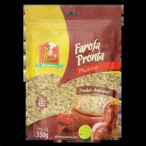 Farofa De Mandioca Tradicional Temperada Yoki Pacote 1kg Embalagem