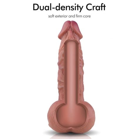 Hismith Gigantic Dual Density Silicone Dildo Insertable