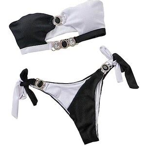 Uneedvog Bikini Set Da Donna In Bikini Da Bagno Abbellito In Due Pezzi Costumi Da Bagno In Due