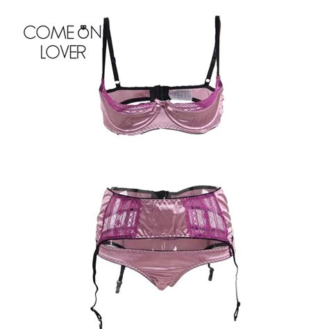 Comeonlover Intimo Donna Sexy Hot Deluxe Satin Spitze N Hte Open Cup Bh Set Dessous Plus Gr E