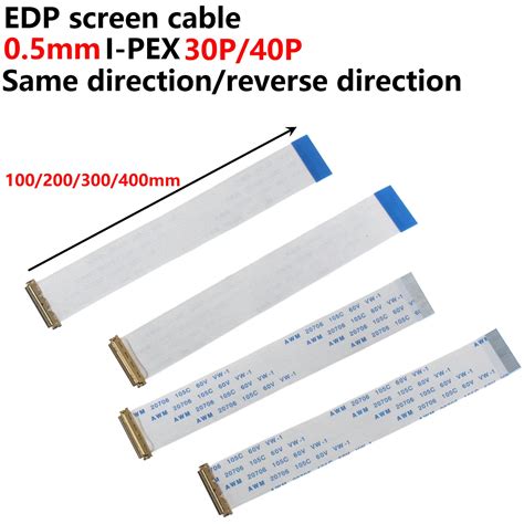 5pcs EDP Screen Cable 0 5MM I PEX 20453 30P 40P FFC Flexible Cable With