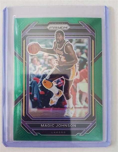 Panini Prizm Magic Johnson Green Prizm Ebay