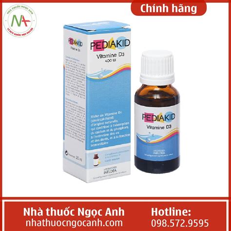 Thuốc Pediakid Vitamin D3 400UI liều dùng, mua ở đâu, giá bao nhiêu?