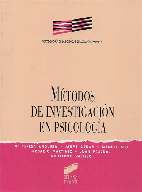 Métodos De Investigación En Psicologia Ediciones Técnicas Paraguayas