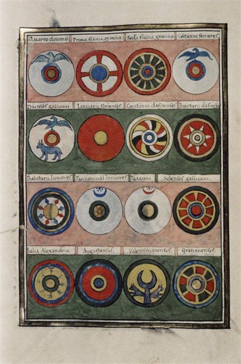 late roman shield patterns magister militum  thracias roman