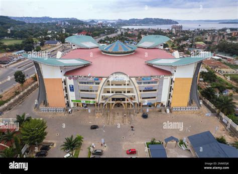Mwanza Tanzania 02222023 Drone View Of The Rock City Mall Next