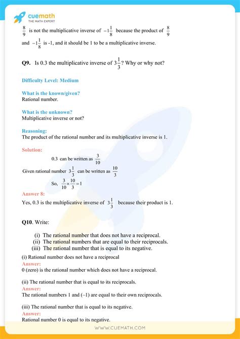 Ncert Solutions Class 8 Maths Chapter 1 Exercise 1 1 Rational Numbers