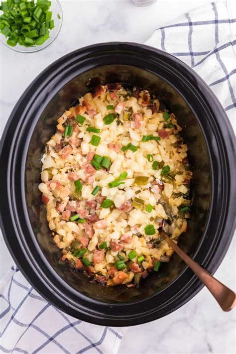 Slow Cooker Ham And Potato Hash Simply Stacie