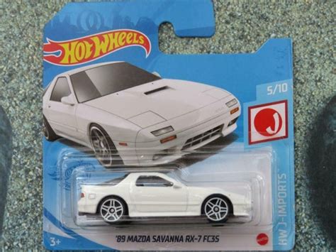 Hot Wheels 1989 Mazda Savanna RX 7 FC 35 White Hw J Imports Etsy