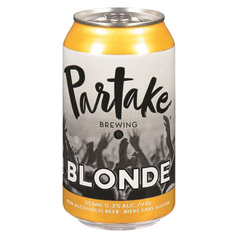 Bière Blonde sans alcool en canette