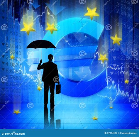 Businessman Facing Financial Crisis Stock Photo - Image of drop