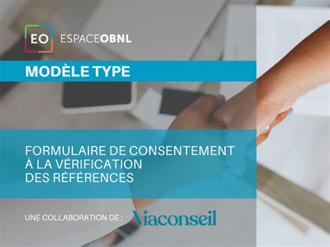 Modèle Type Formulaire De Consentement à La Vérification Des