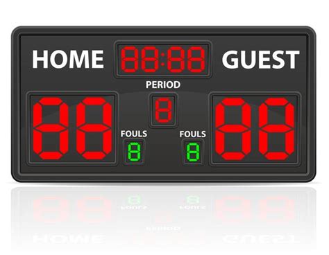 Basketball Sports Digital Scoreboard Vector Illustration 509816 Vector