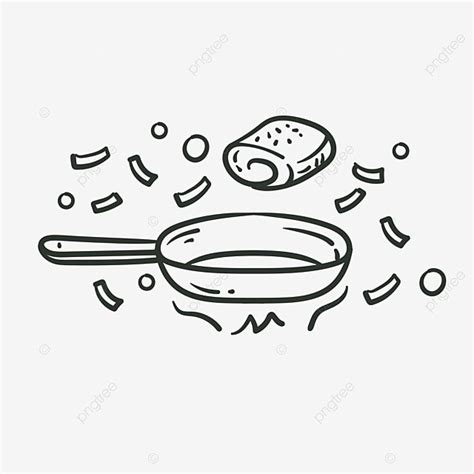 Gambar Material Dekorasi Makanan Sketsa Estetik Lukisan Tangan Draf Riset