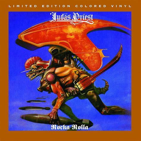 Judas Priest ROCKA ROLLA (TRANSLUCENT GRAPE WITH OPAQUE WHITE) Vinyl Record