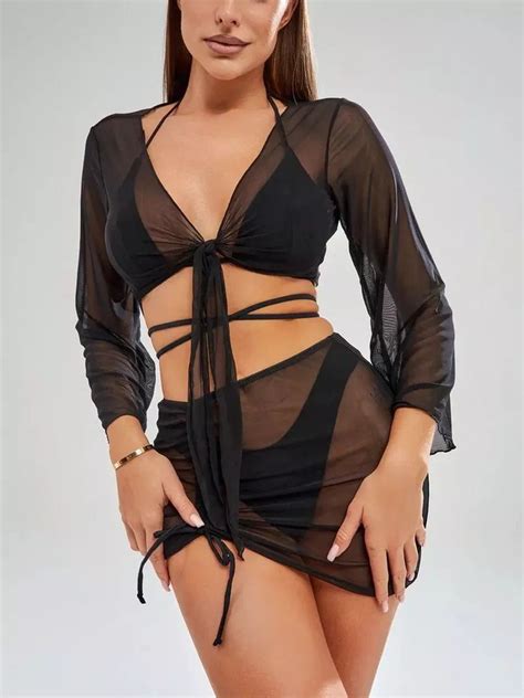 Купальник раздельный Женский NAKED SKIN без косточек черный размер 46 Аквааэробика SUP серфинг