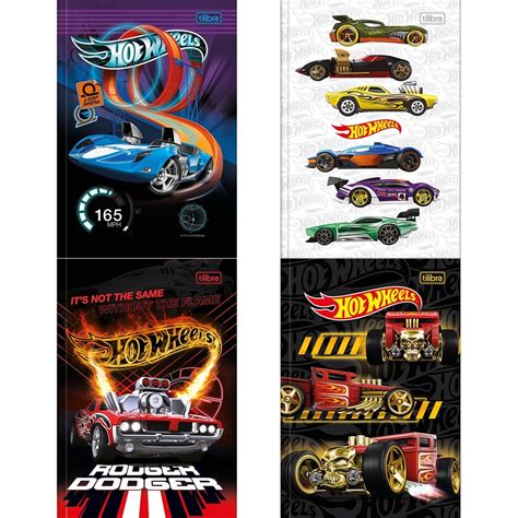 Caderno Brochura Fls Hot Wheels Tilibra Shopee Brasil