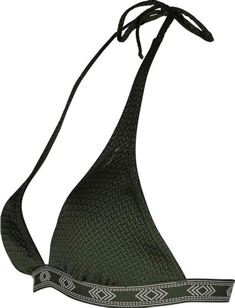 Brunotti Xandra STR Dames Bikini Halter Top Deep Olive 44 Bol