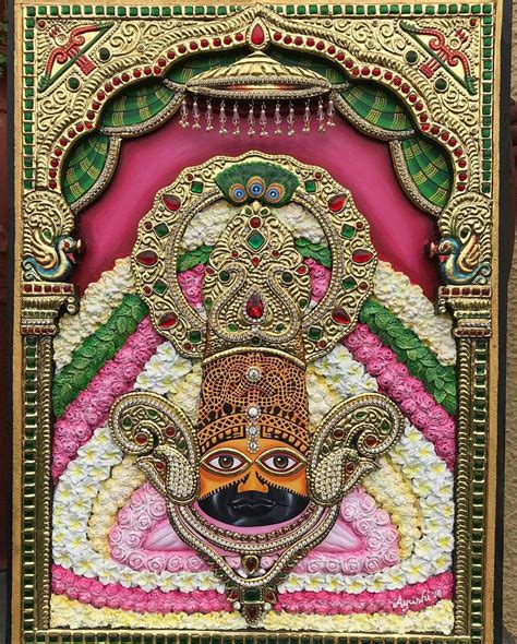 Khatu Shyam Ji 3d Embossed Handmade Painting With Frame Etsy Uk Artofit