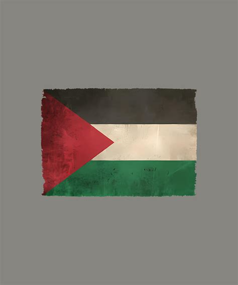 Old And Worn Distressed Vintage Flag Of Palestine Digital Art by ...