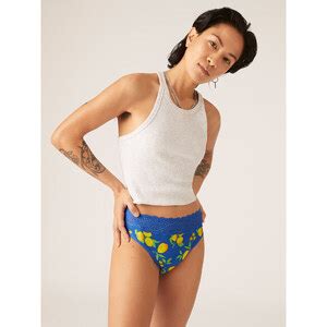 Modibodi Menstrua N Kalhotky Sensual Hi Waist Bikini Heavy Overnight Lemon Splice Blue Glami Cz