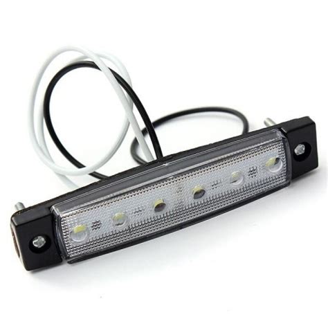 Комплект 6 габаритни лампи за кола с LED 24V бяла светлина LG-6SMD-24V ...