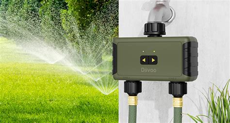 Bluetooth Water Timer 2 Zone Diivoo Smart Irrigation Sprinkler Timer