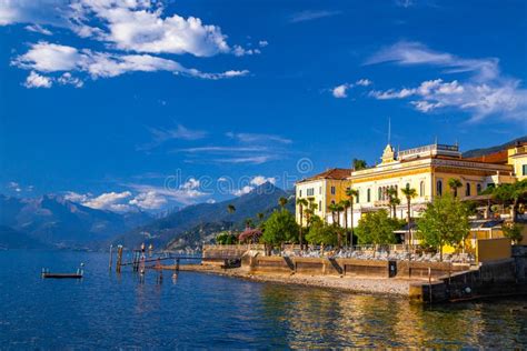 Street View Of Bellagio Village In Lake Como In Italy Editorial