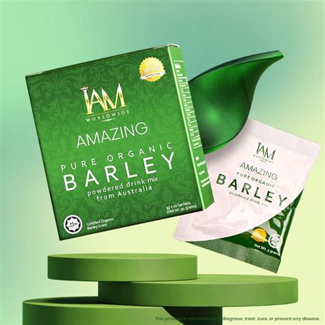 I Am Worldwide Amazing Pure Organic Barley Drink Mix Pny Beauty