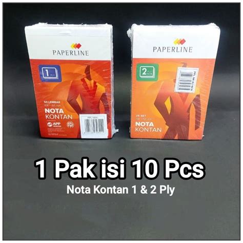 1 Pak Nota Kontan 1 Ply And 2 Ply Kecil Isi 10 Pcs Lazada Indonesia