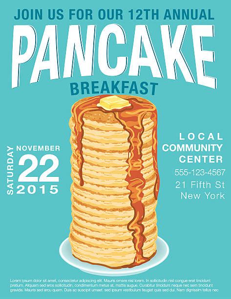 390 Pancake Breakfast Poster Template Stock Illustrations Royalty