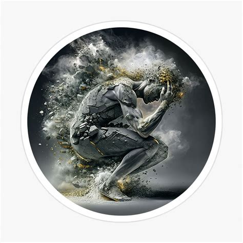 Surreal Abstract Human Figure Sticker Playground