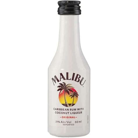 buy malibu coconut rum   ml mini rum bottles  bourbon