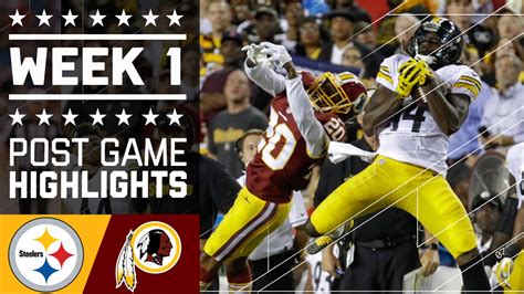 Steelers vs. Redskins | NFL Week 1 Game Highlights - YouTube