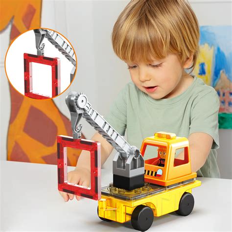 Picassotiles 3 In 1 Magnetic Tile Building Brick Blocks Construction S